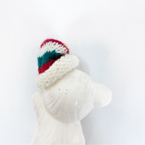 Vintage Snow Bear Ornaments Christmas Around The World 4 With Knit Hats - Picture 5 of 6